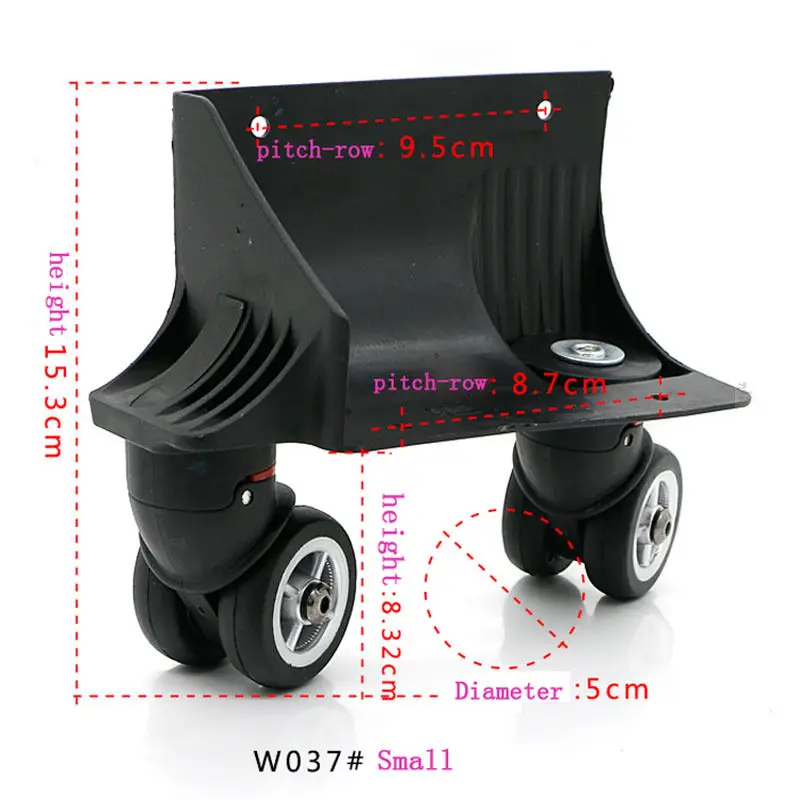 GUGULUZA Замена колес для чемодана на тележке - запчасти и аксессуары для ремонта W037.