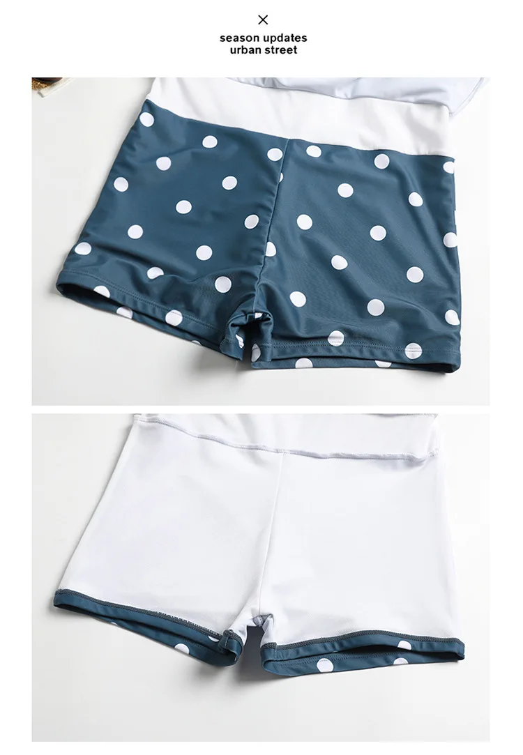 One Piece Swimsuits Women Onepiece Swimsuit 1 Korean Woman Large Size Skirt Pants Short Long Sleeve Letter Polyester Sierra
