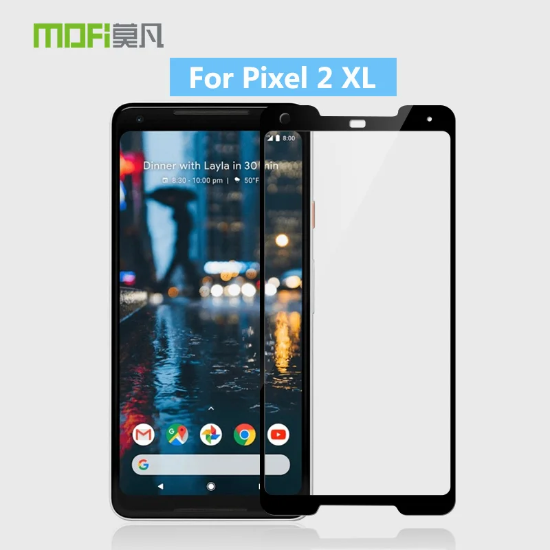 Для Google Pixel 2 XL 2XL MOFi 9H полное покрытие Закаленное стекло Защитная пленка для - Фото №1