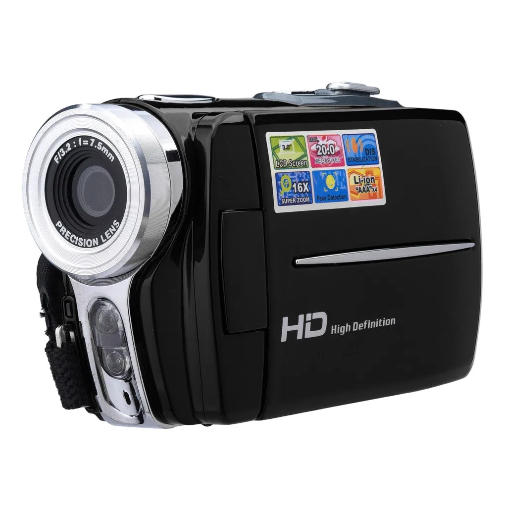 Видеокамера HD 720P ручная цифровая камера 16x Цифровая видеокамера с зумом 3,0 дюйма Camescope 19Mar28