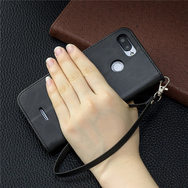 Чехол кошелек для Funda Xiaomi Redmi 5 6 6A 7 чехол из искусственной кожи с магнитной