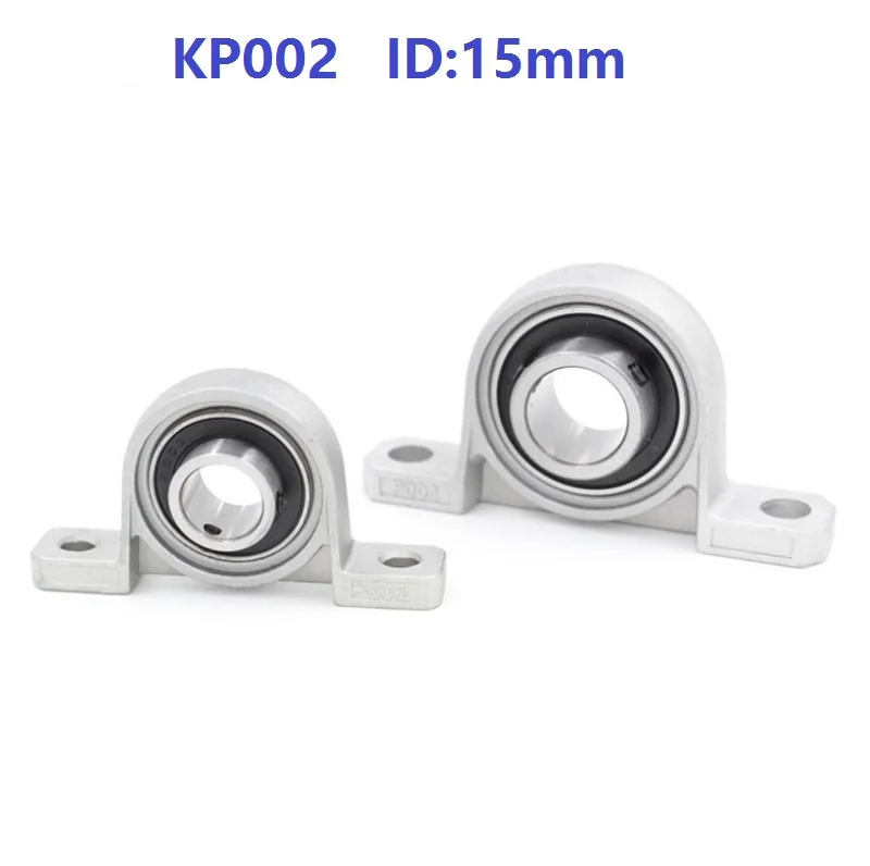 50 шт./лот KP002 15 мм Диаметр отверстия P002 подшипник из цинкового сплава опорный
