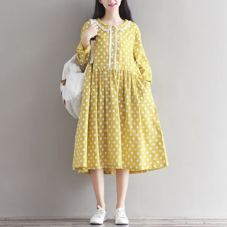 Осень 2017 г. Новый однобортный &quot&quot&quotкукольный&quot&quot воротничок&quot платье Для