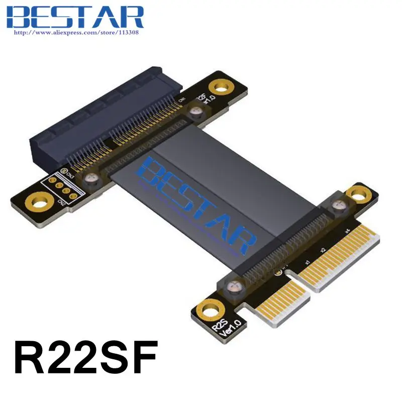 Riser PCI E 3 0 pcie 4x x4 pcie3.0 Gen3.0 штекер гнездо правый и левый Экспресс Райзер карта