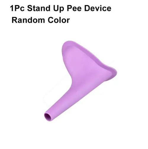 1Pc Silicone Женский писсуар для путешествий, кемпинга, портативный женский писсуар, мягкий силикон/Одноразовый бумажный писсуар, устройство для мочеиспускания, Stand Up& Pee GYH - Цвет: 1Pc Silicone