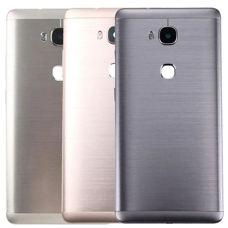 Для huawei Honor 5X GR5 KIW-L21 KIW-L22 KII-L21Rear задняя Батарея крышка Корпус с Мощность отрегулируйте громкость кнопкой+ Камера Задняя крышка объектива