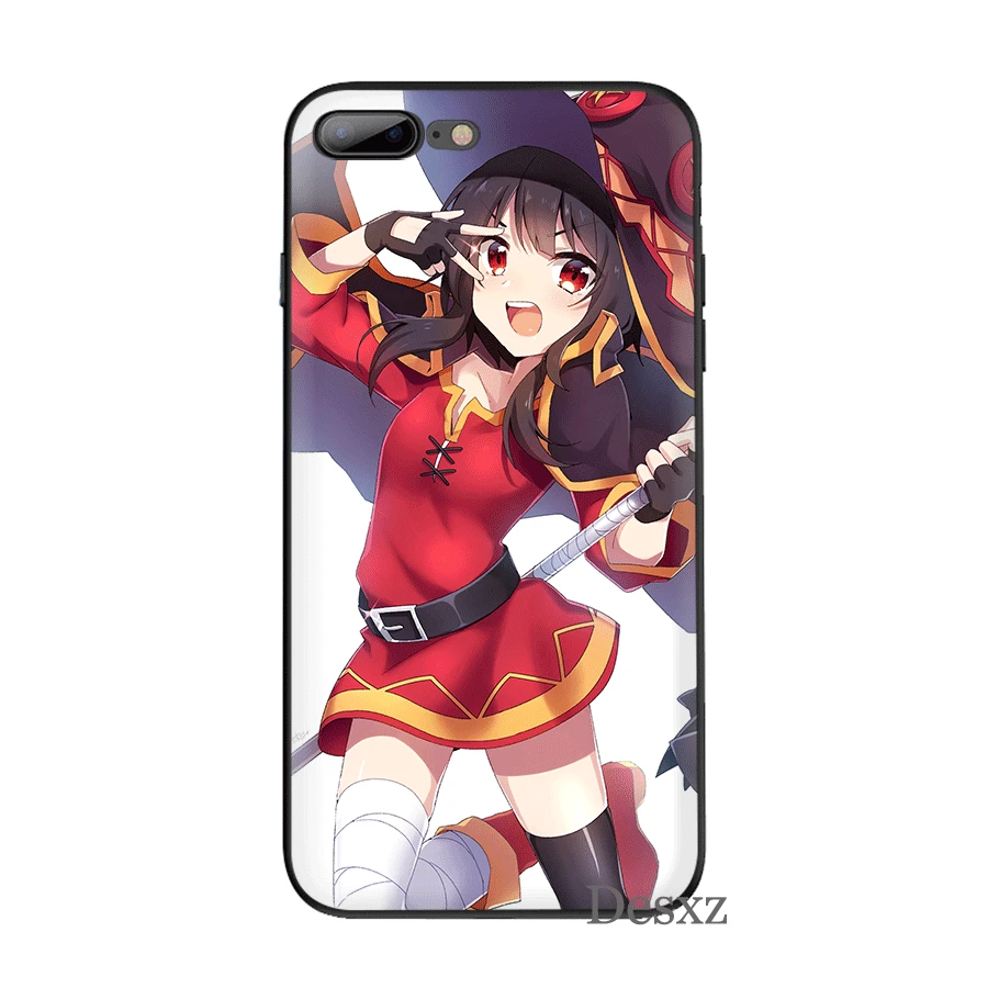 Чехол для мобильного телефона iPhone 11 Pro XR X XS Max 6 6S 7 8 Plus 5 5S SE чехол KonoSuba Megumin