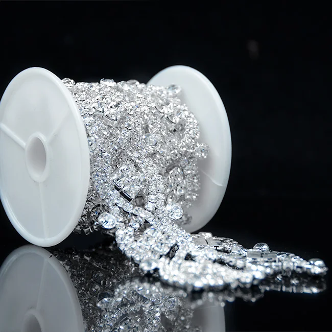 10 ярдов Кубок из горного хрусталя цепь серебро/золото база с когтями новые