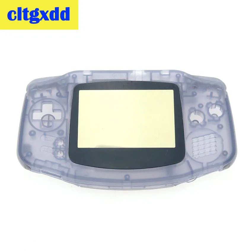 Clear purple Cltgxdd полный запасной Корпус Корпуса для nintendo Game Boy GBA прозрачный синий корпус игровой консоли - Цвет: Clear purple