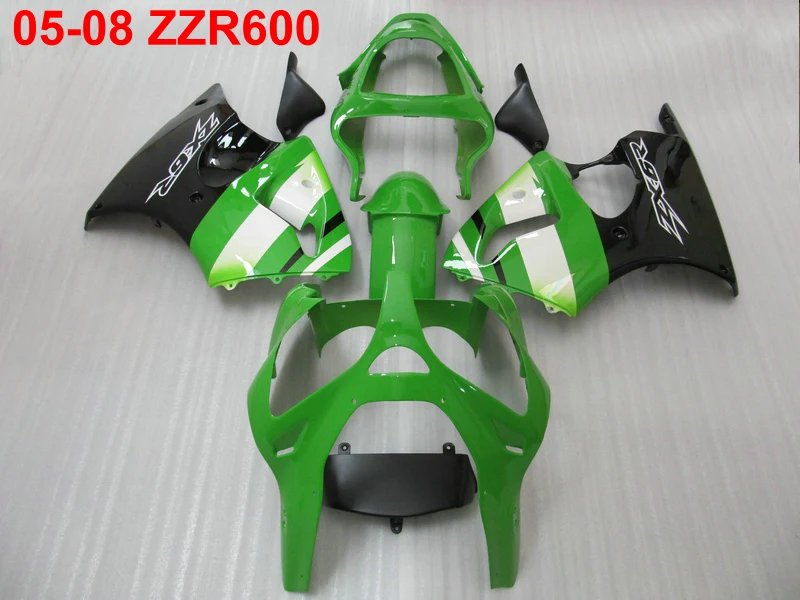 Комплект обтекателей под давлением для Kawasaki Ninja ZZR600 2005 2008 Обтекатели кузова