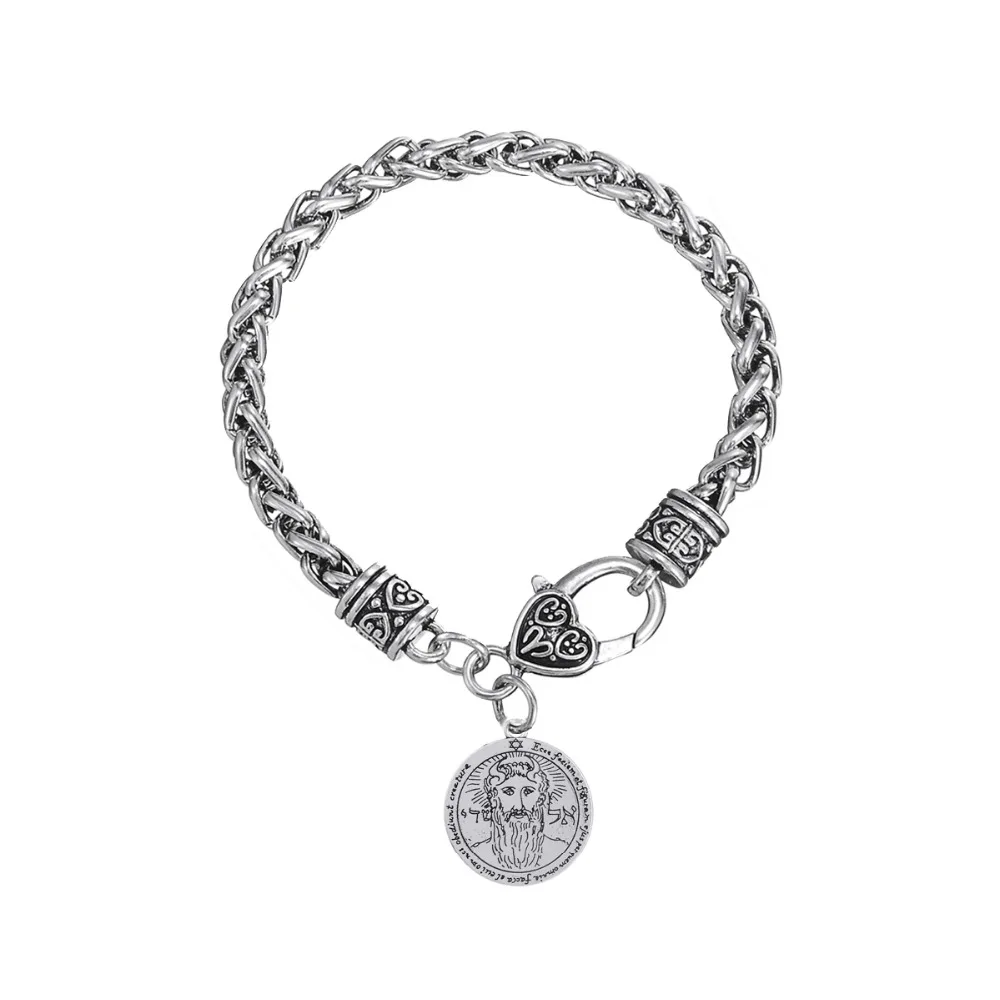 Давапара Pentacle Солнечный талисман ключ браслет с ключом Соломона Pulseras Para Hombre|pentacle