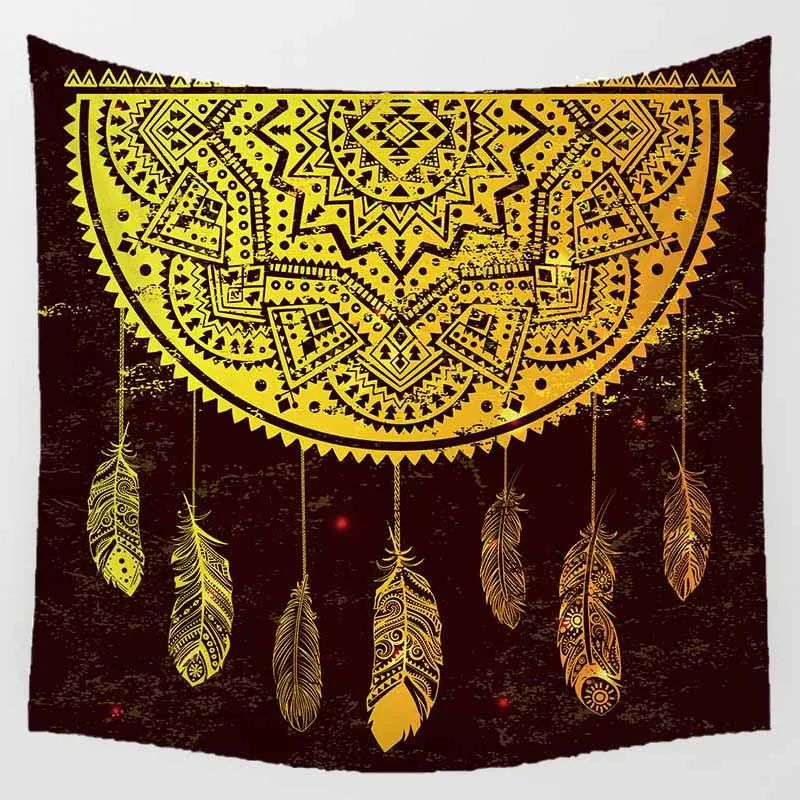 

Fashion vintage moon feather flowers macrame wall hanging tapestry home decoration wall tapestry square tapestry