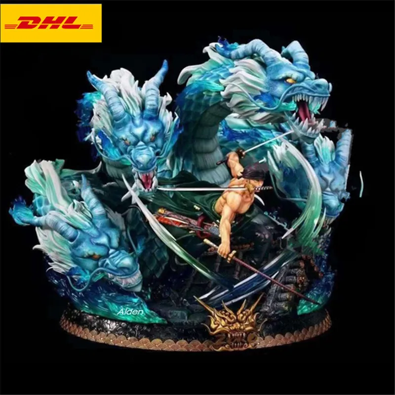 16&quot Statue ONE PIECE Bust The Straw Hat Pirates Swordman Full-Length Portrait Roronoa Zoro GK Action Figure Toy BOX 41CM Z1148 | Игрушки
