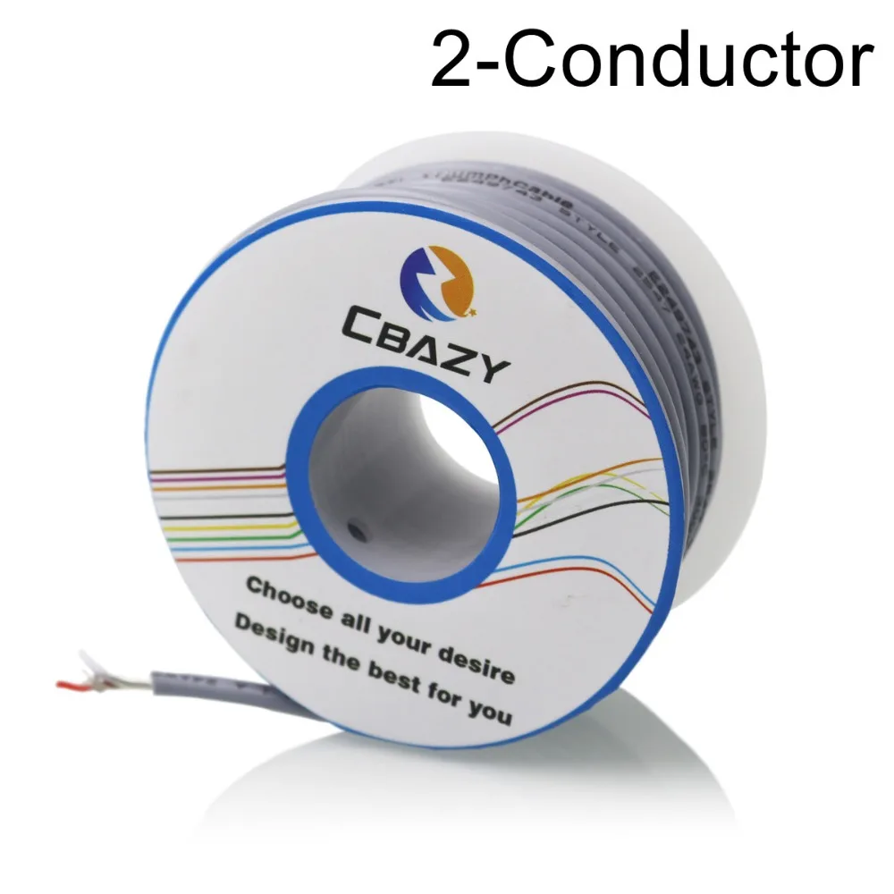 2C Grey 8M UL 2547 26 AWG многожильный контрольный кабель медный провод экранированный