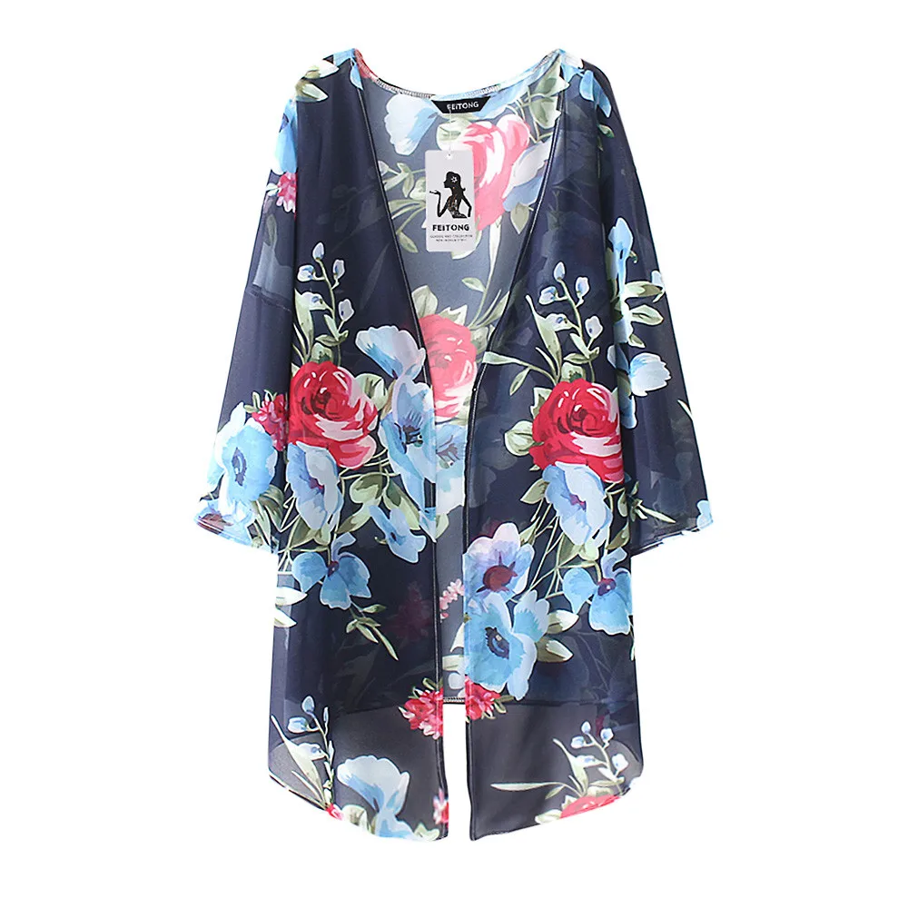 Сексуальные топы летний женский модный темно синий длинный рукав &quotлетучая