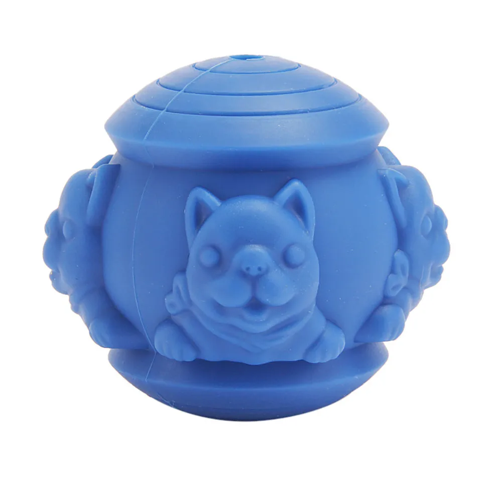 Pet Sof игрушки для собак кошка Забавный интерактивный эластичный шар игрушка для жевания собаки чистка зубов мяч для еды мяч из твердой резины
