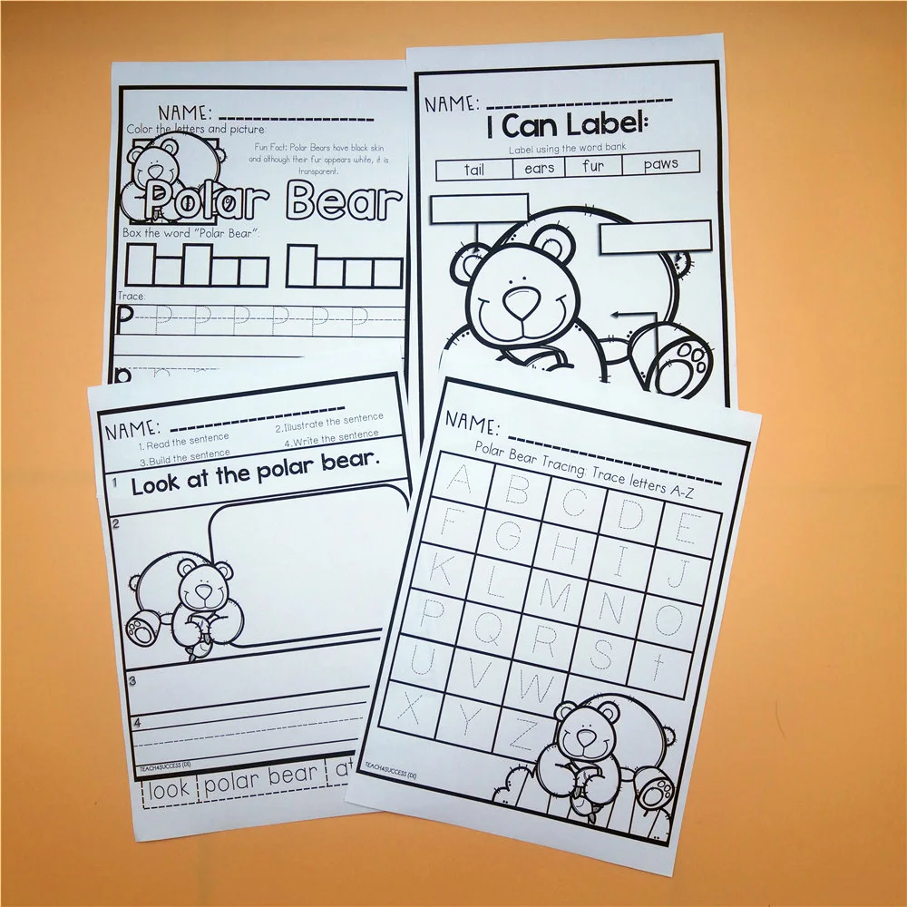 Белый медведь что вы слышите учебная книга на английском языке Детская домашняя