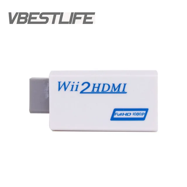 Для Wii 2HDMI белый Full HD 480P/720P/1080P Масштабирование выходного сигнала 3 5 мм аудиовыход для на HDMI адаптер