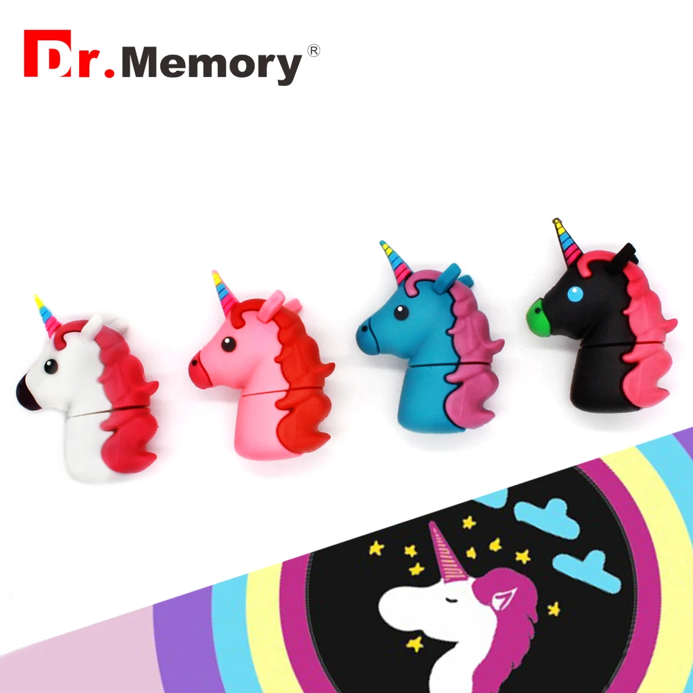 Красочные в виде пони из мультфильма USB флэш накопители с единорогом стиле аниме