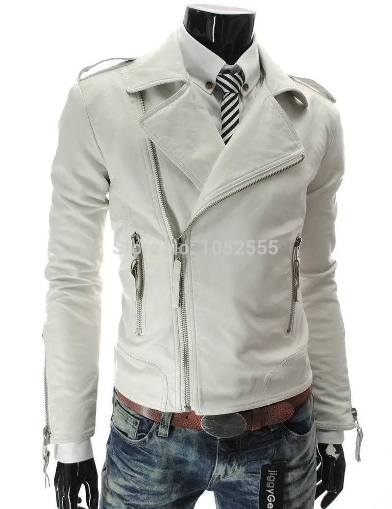 HOT !2014! NEW fashion Men's Slim Top Designed Sexy PU Leather Short Jacket Coat Size M~XXL MN27|coat cotton|coat lambcoated film |