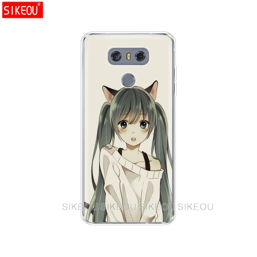 Силиконовый чехол для телефона LG G7 Q8 Q6 G6 MINI G5 V30 V7 V9 k10 k8 X POWER 2 аниме Love Live pink|Бамперы|