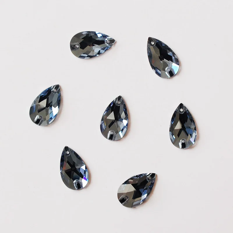 CTPA3bI Все Размеры Lt.Sapphire смешанные формы Швейные Стразы стеклянные плоские стразы