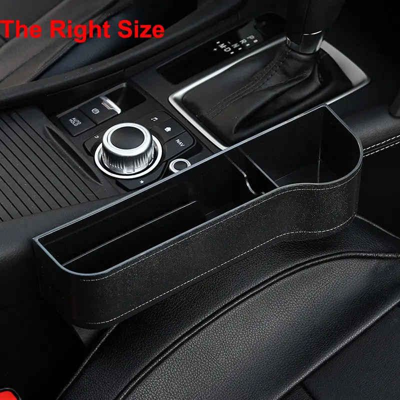passenger side Автокресло щелевая зазор хранения коробки Catcher Box Карманный Органайзер держатель для телефона - Цвет: passenger side