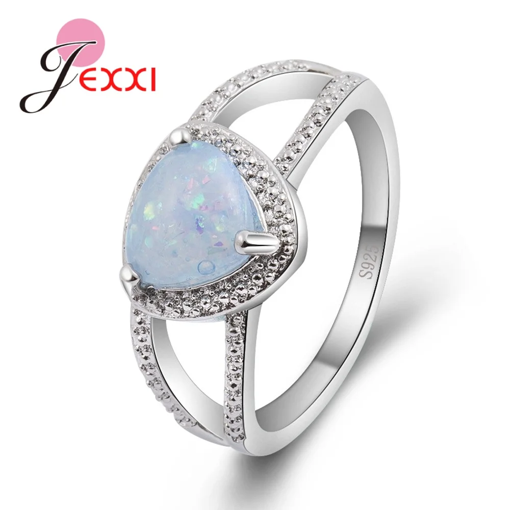 

Unique Geometry Shape Opal Rings For Charming Women 925 Sterling Silver Cubic Zirconia Wedding Gift Aliexpress Hot Selling