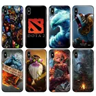 Чехол для iphone 5, 5s, se, 6, 6s, 7, 8 plus, x, 10, XR, XS, 11 pro MAX, dota 2, черный, ТПУ