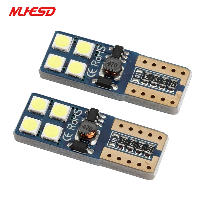 10 шт. T10 8SMD светодиодный 3030 SMD двухсторонний широкий светильник Подсветка