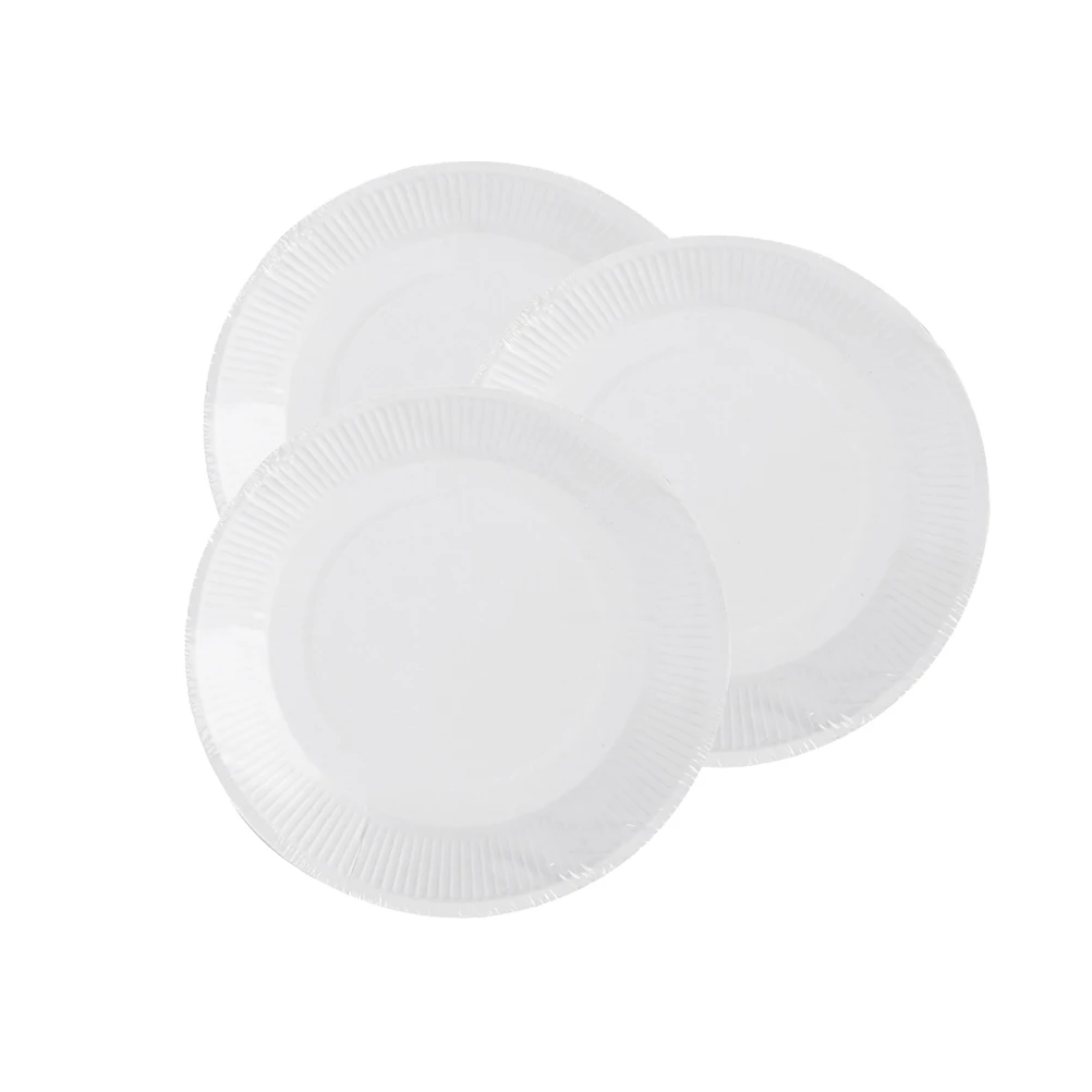10pcs 9inch Paper Plate Round Party Supplies for Baby Shower Party Wedding