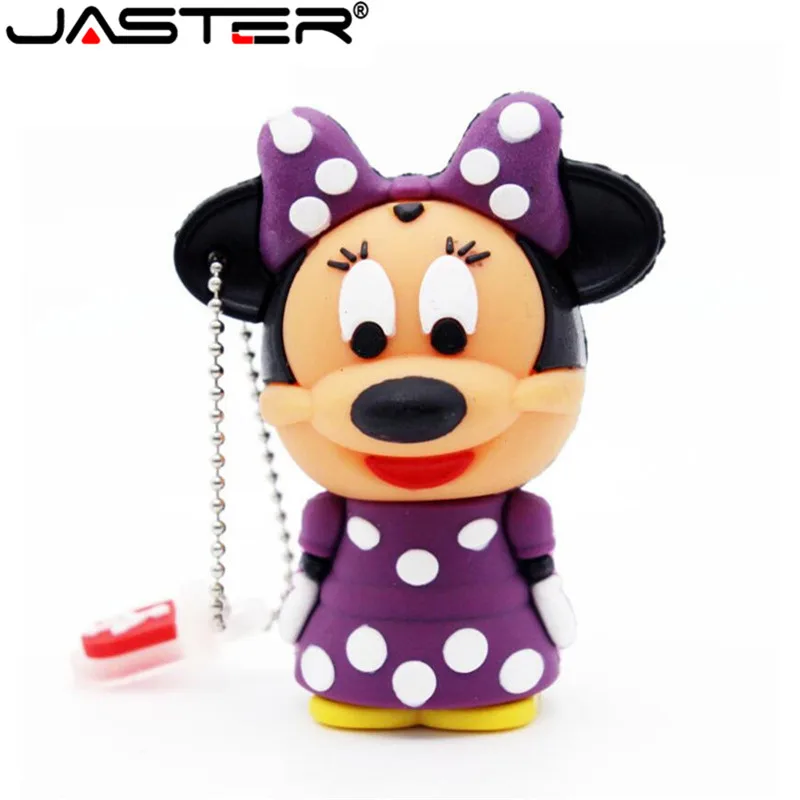 Jaster lovely мини-мышь Микки и Минни USB флеш-накопитель, Подарочный мультяшный флеш-накопитель 1 ГБ/2 ГБ/4 ГБ/8 ГБ/16 ГБ/32 ГБ