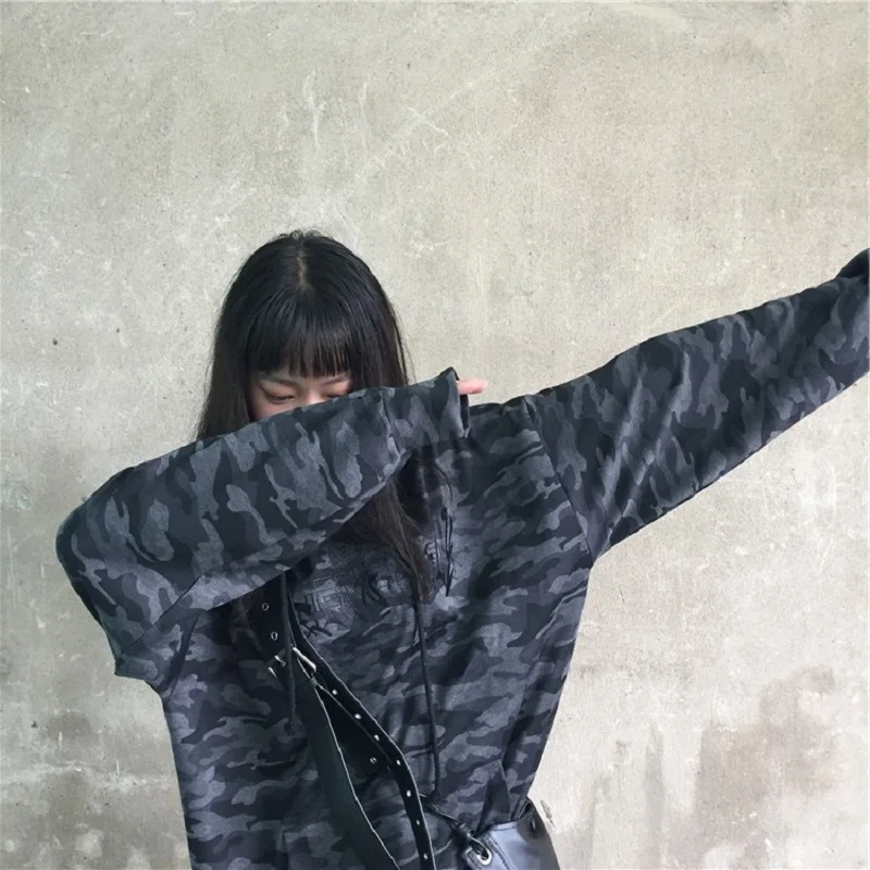 Harajuku Новая зимняя уличная мода в стиле ольччан камуфляж хип хоп с надписью