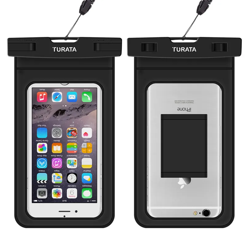 Turata IPX8 водонепроницаемый чехол для iPhone 4S 5 5S 6 6 S 7 Plus для samsung Galaxy S5 S6 S7 S8 Edge сумка для мобильного телефона до 6,0"