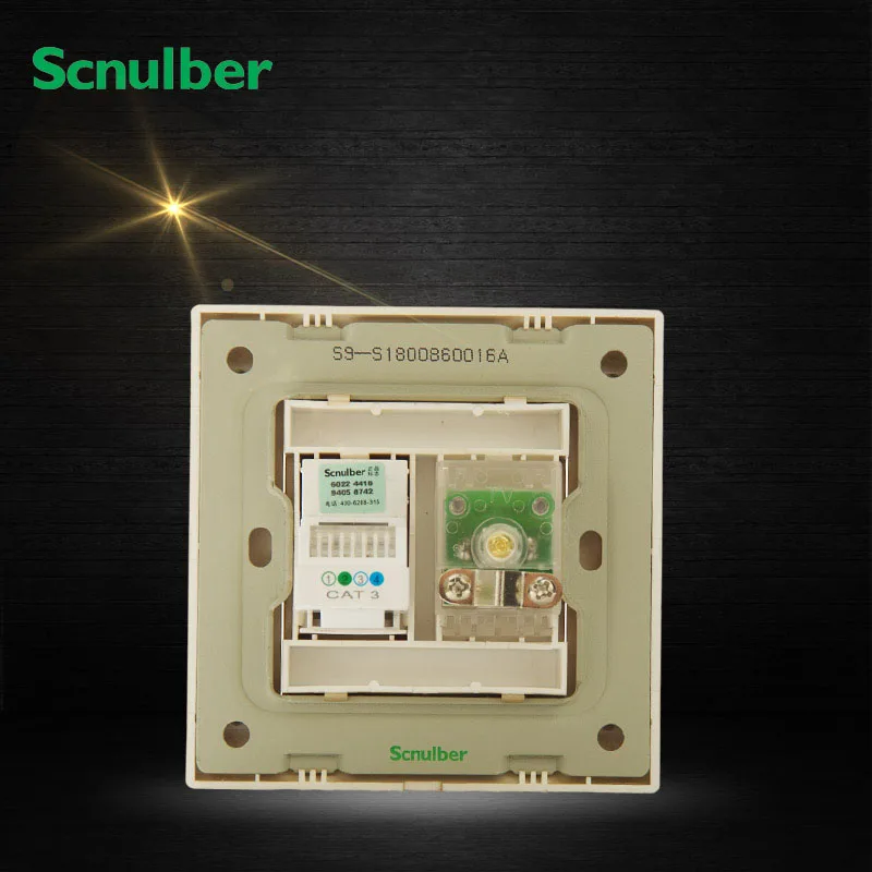 Домашнее Шампанское Один IP ТВ SetTop коробка розетка и один телефон RJ11 4p настенный