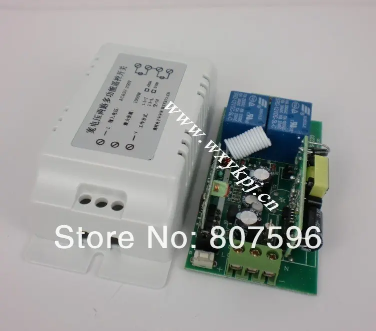 Дальние расстояния 3000 м AC 85V ~ 250V 10A 2 CH 110V RF беспроводной пульт дистанционного