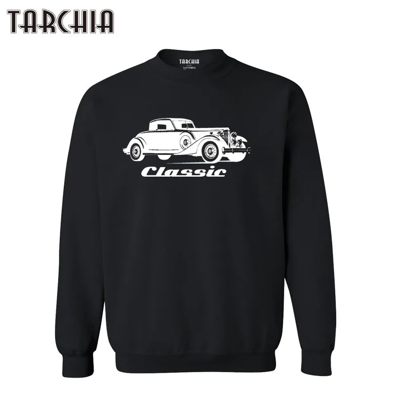 TARCHIA 2021 Классический пуловер с автомобилем толстовки свитшоты