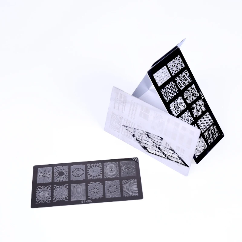 JR01-30 30 шт./компл. Jr штампованные пластины для ногтей из нержавеющей стали