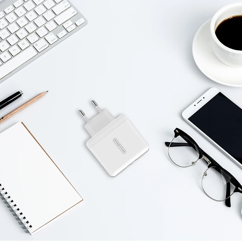 NTONPOWER, зарядное устройство для мобильного телефона, 5 В, 3 А, для iPhone X, 8, 7, 6, iPad, двойное настенное зарядное устройство USB, штепсельная вилка европейского стандарта для Xiaomi, портативная умная зарядка