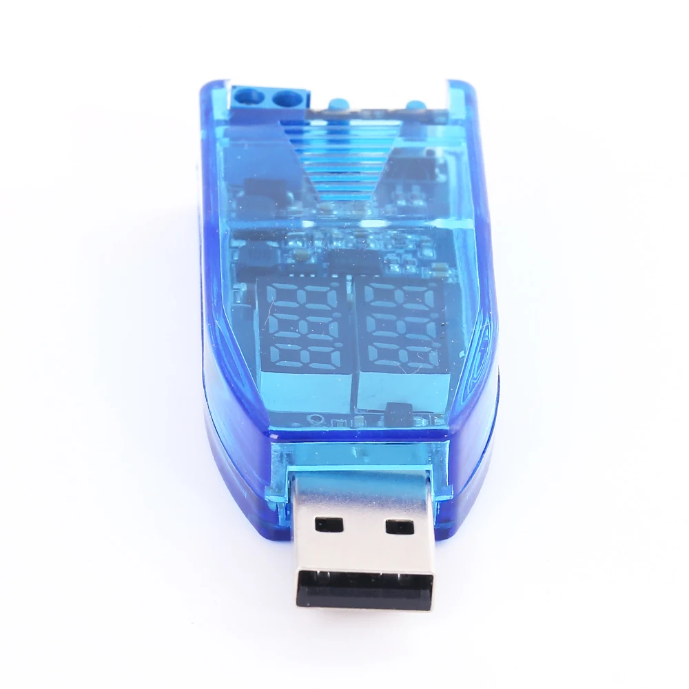 USB повышающий/понижающий модуль питания красный зеленый дисплей кнопка вверх