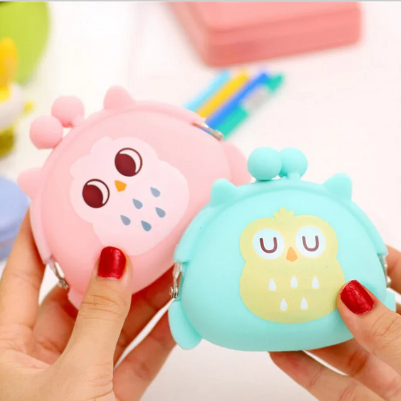 2018 новые силиконовые мультфильм детские портмоне кота собаки медведь панда утка