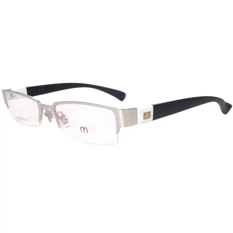 Половина обод металлический оптических оправ черный/серебристый/бронза|Мужские