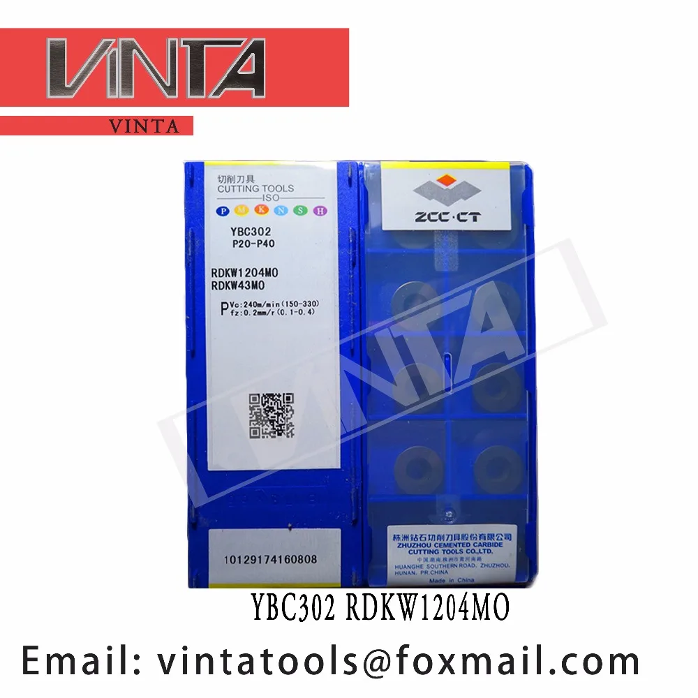 

high quality 10pcs/lots YBC302 RDKW1204MO cnc carbide milling inserts