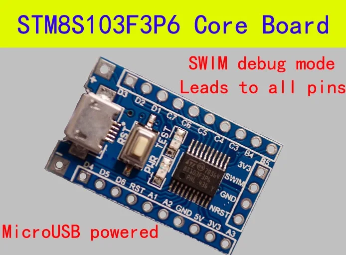 Макетная плата STM8 минимальная системная основная STM8S103F3P6|board machine|board interactiveboard mail |
