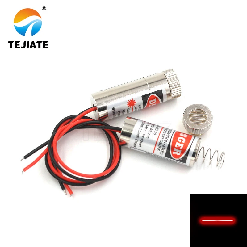 12mm laser diode head 5mW 650nm red dot/line /cross tube infrared sensor module adjustable focal length 3-5V | Электронные