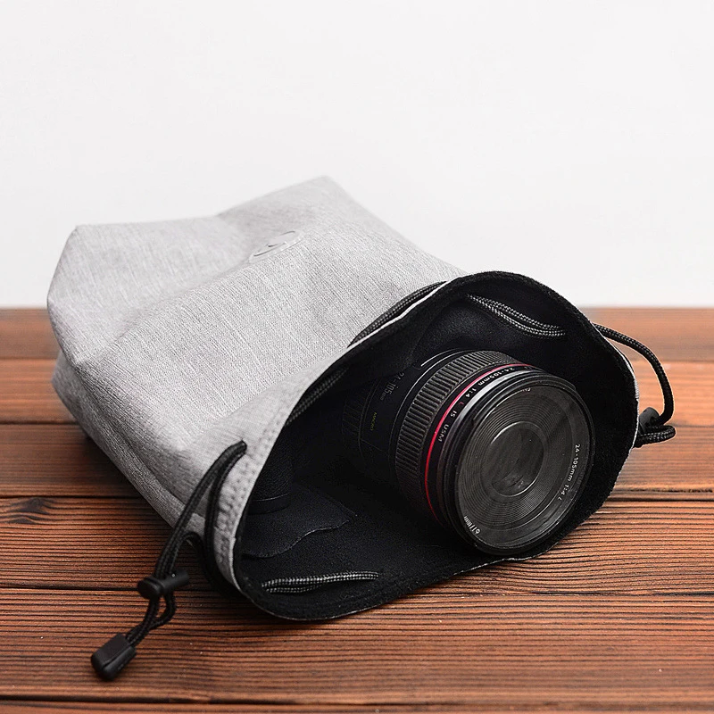Открытый Портативный объектив камеры Карманный чехол Чехлы для DSLR Canon 5D 6D 7D 60D 70D