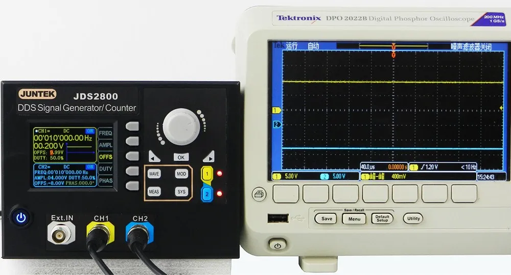 JUNTE JDS2800 40M 40 МГц генератор сигналов цифровой двухканальный DDS функция