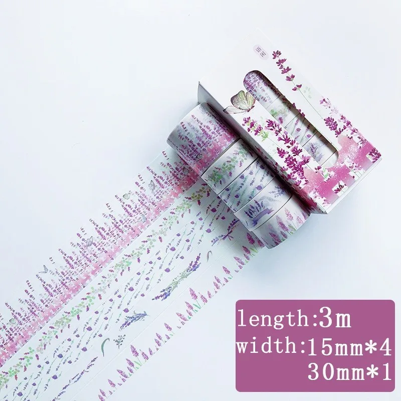 8 5 шт./лот цветок Фольга Сделай Сам лента для декорации Washi Скрапбукинг клейкую ленту наклейки Скрапбукинг Washitape стиральная лента 024028 - Цвет: 8