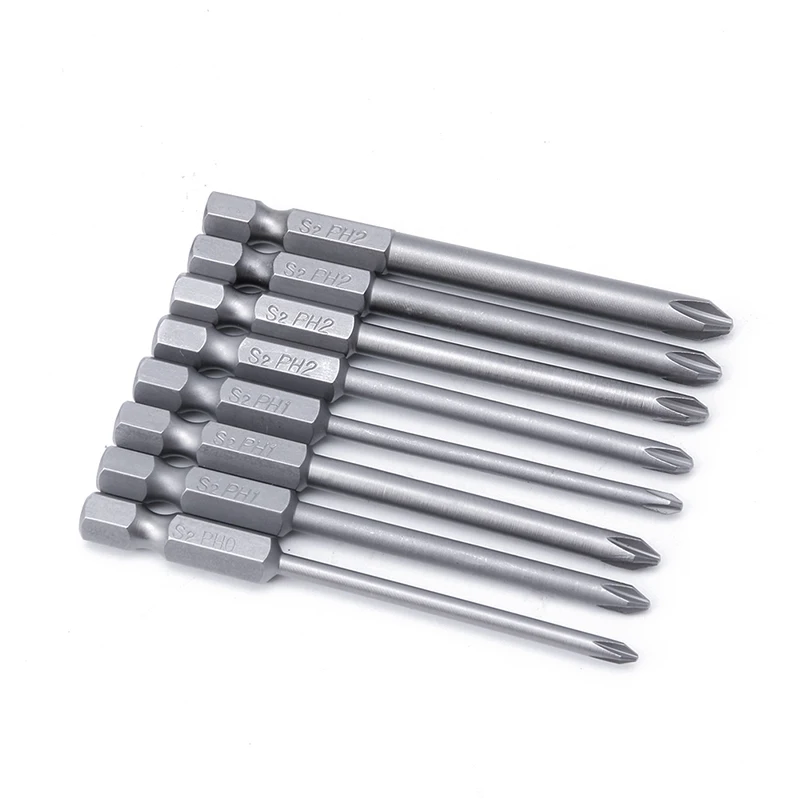 

1 Set 8 PCS Alloy Steel Magnetic Cross Head Screwdrivers 75mm Length 6.35mm Handle