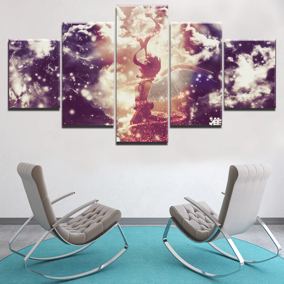 Печатает изображение домашний Wall Art Модульная картина 5 шт. плакат для косплея по